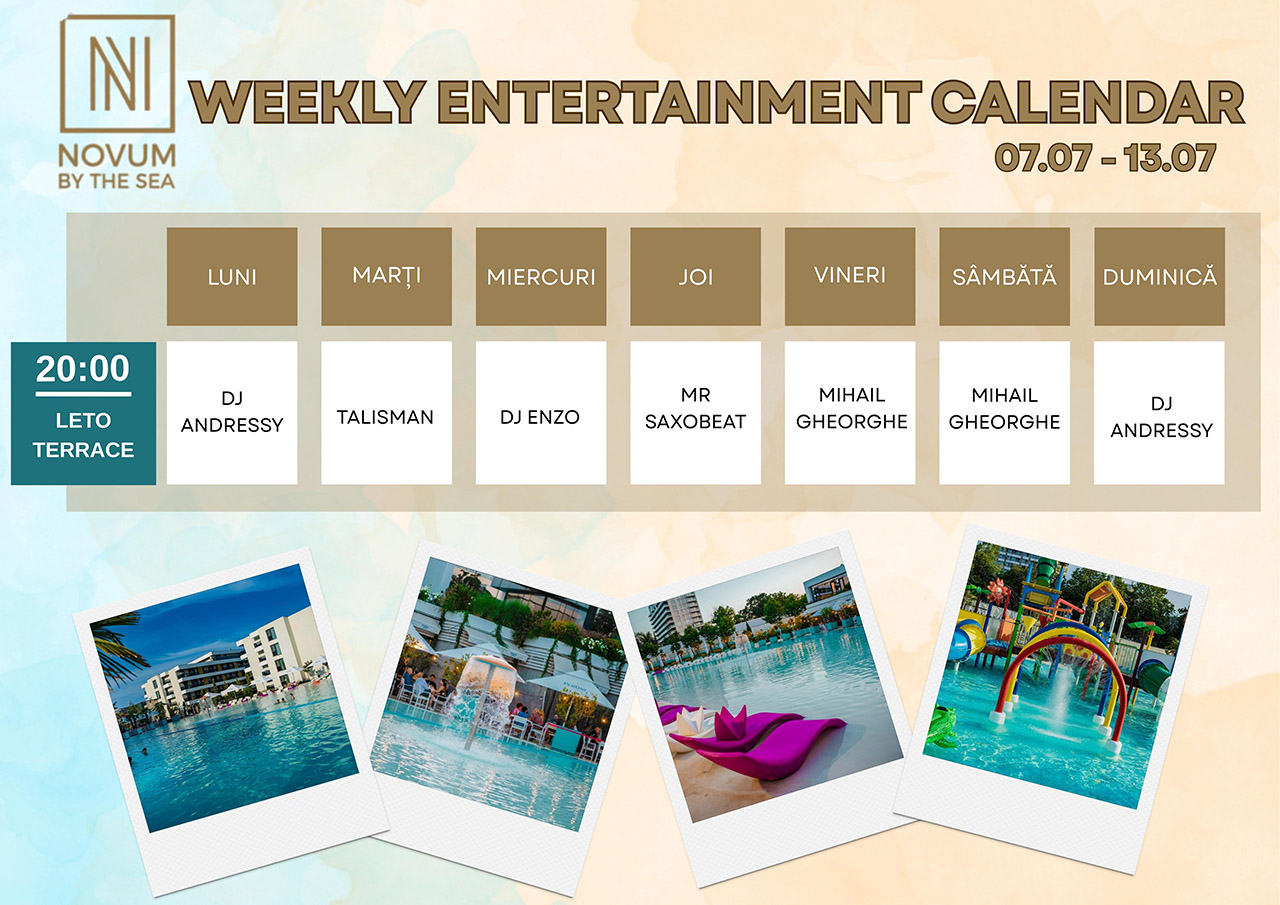 Weekly Entertainment Calendar